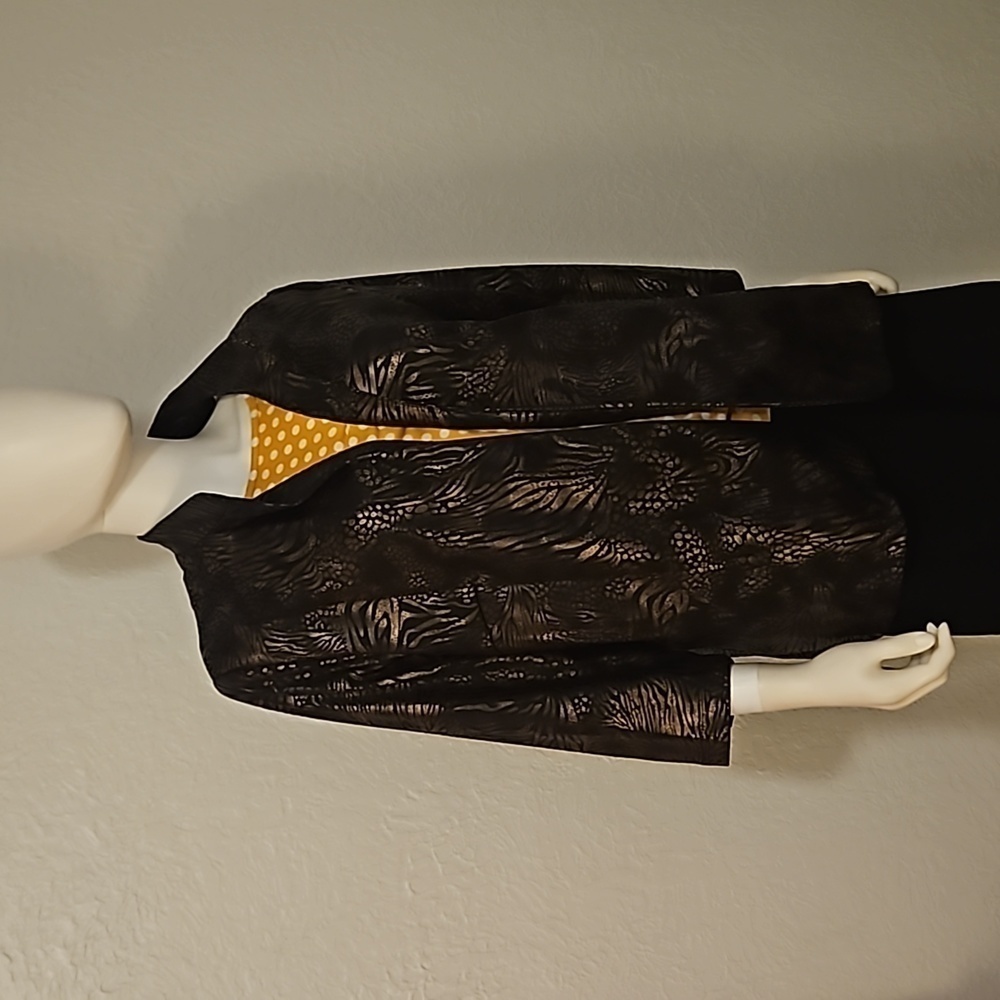 Vtg Bonworth Black Metallic Python Snakeskin Mobw… - image 2